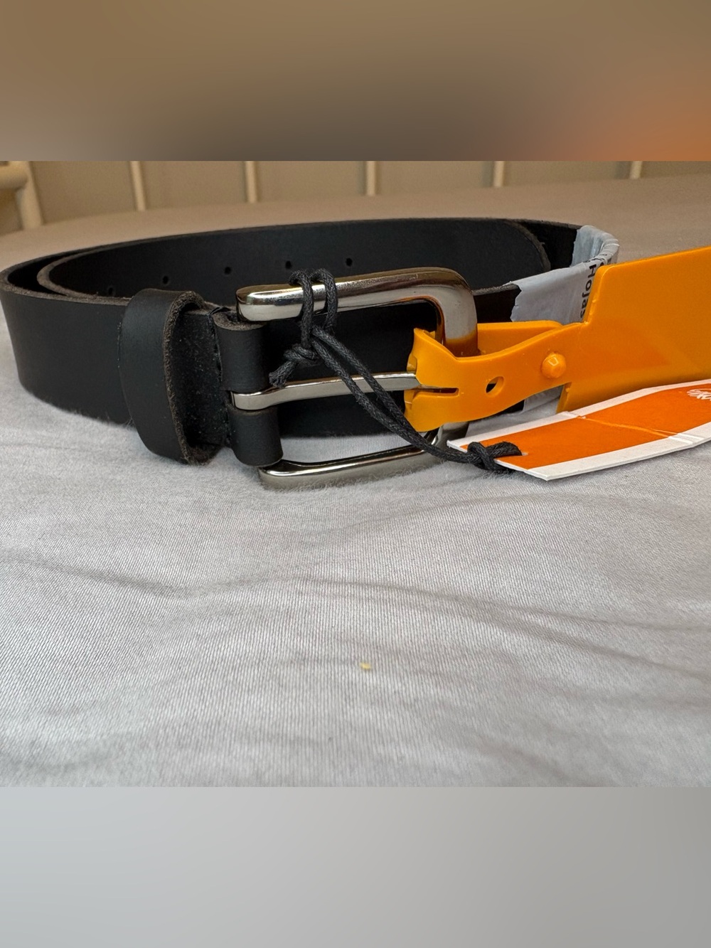Timberland Boys Black Genuine Leather Belt Size M 26-28 NWT